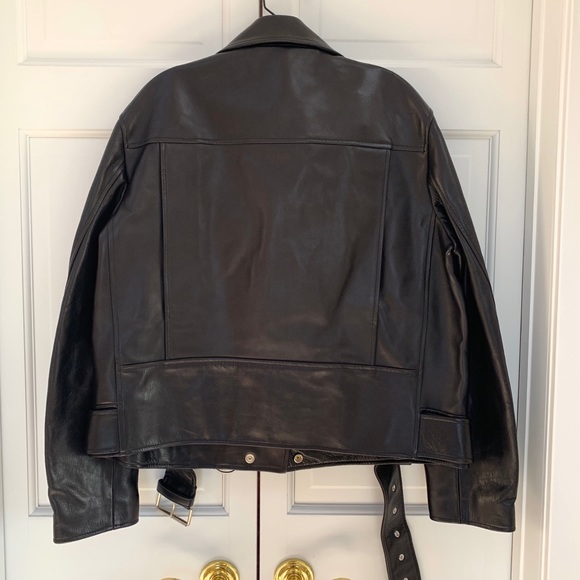 Acne Studios Men’s Leather Moto Jacket - Picture 7 of 15